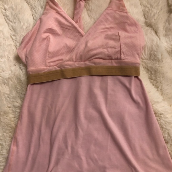 2 Piece Lululemon Jacket Tank Pink Tonka Striped - Picture 7 of 16